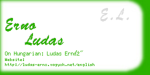 erno ludas business card